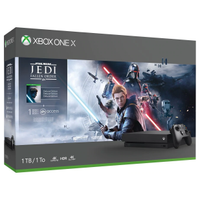 Xbox One X 1TB | Star Wars Jedi: Fallen Order Deluxe Edition download | Xbox Game Pass + Xbox Live Gold one month trial | One month of EA Access | Was: £349  | Now: £259 | Save: £90