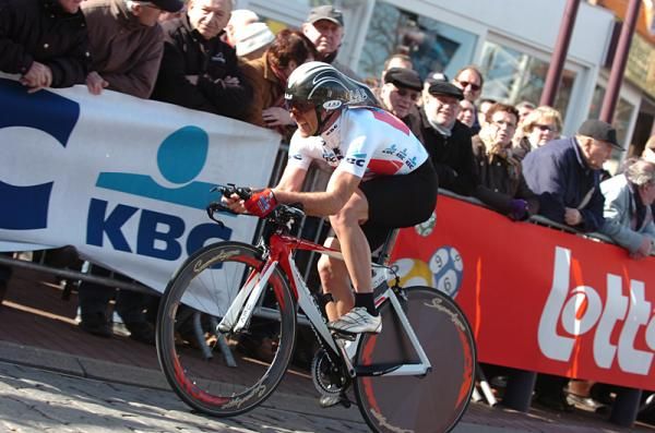 Italian Luca Paolini (Acqua e Sapone) in the time trial