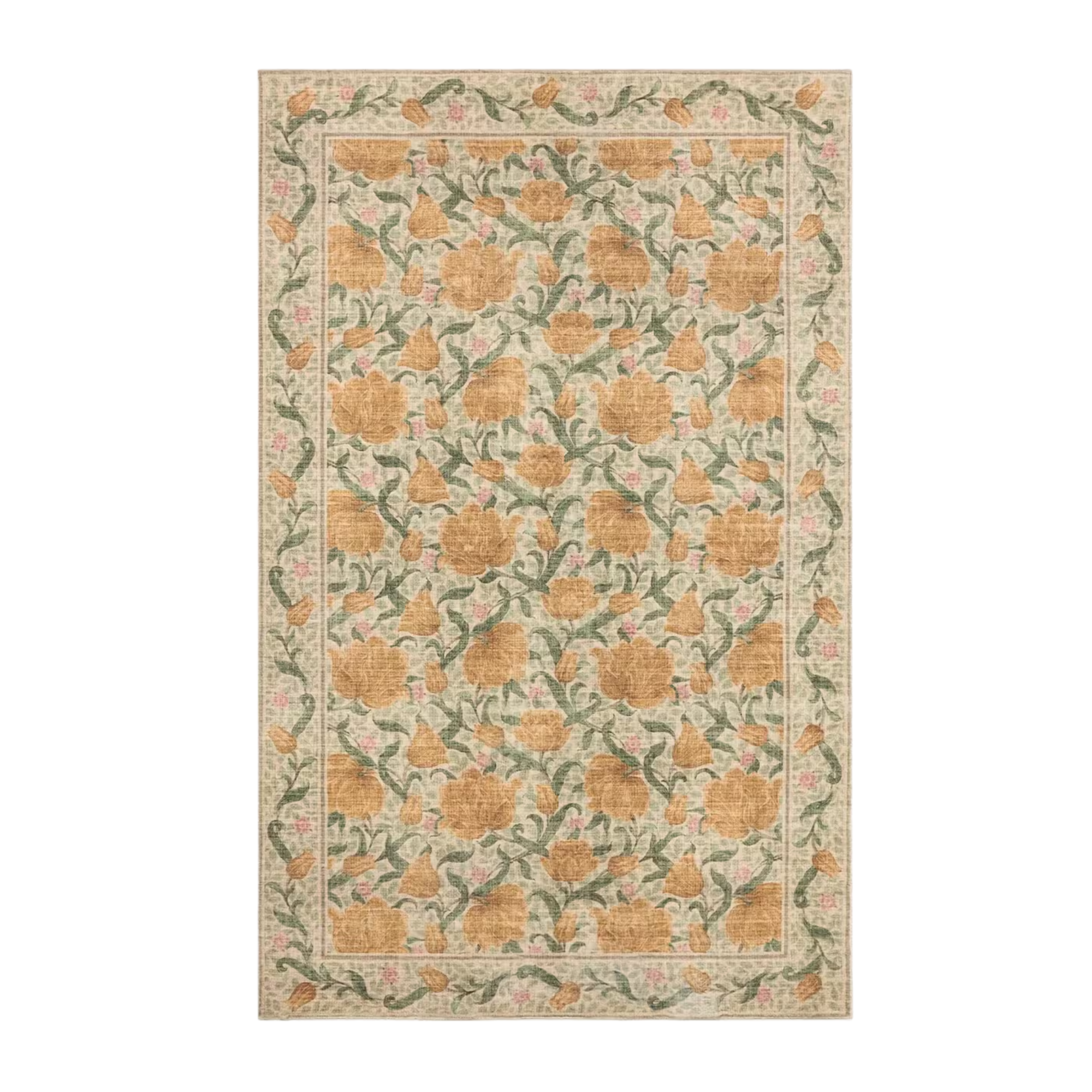 a floral rug