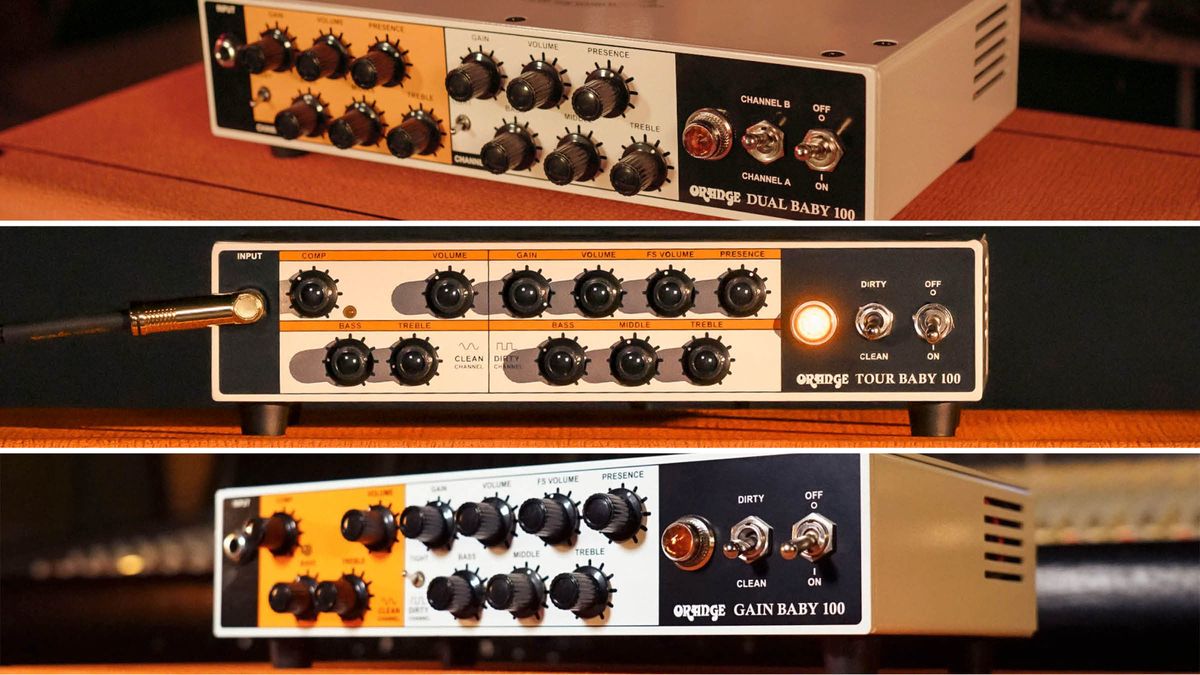 Orange Amps Baby Series: A 100-watt, tour-friendly series of amp heads in metal housings.