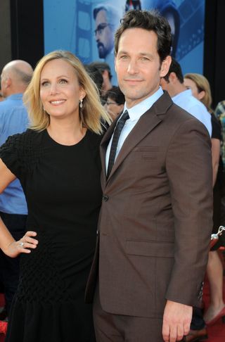 Actor Paul Rudd and wife Julie Yaeger arrive for the Premiere Of Marvel's "Ant-Man" held at Dolby Theatre on June 29, 2015 in Hollywood, California