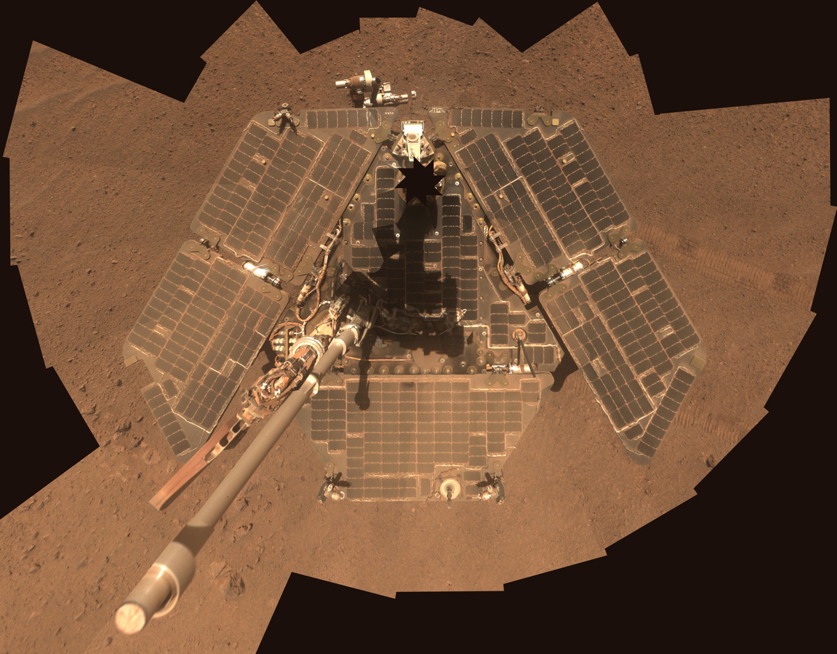 Mars Rover Opportunity Self-Portrait, March 2014