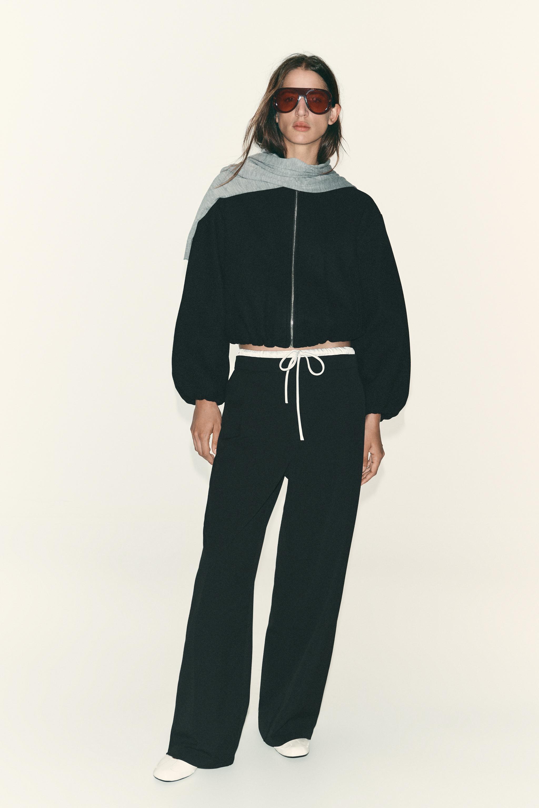 Double Waist Wide Leg Pants