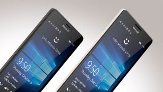 The Lumia 950, left, and the Lumia 950 XL. Credit: Microsoft