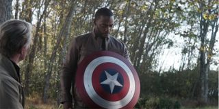 Falcon with Captain America's shield in Avengers Endgame