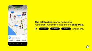 Snapchat And The Infatuation announcement banner