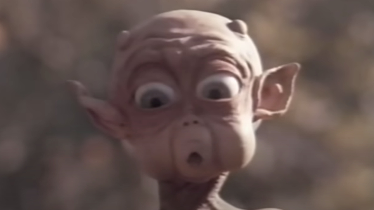 Mac looking surprised in Mac and Me