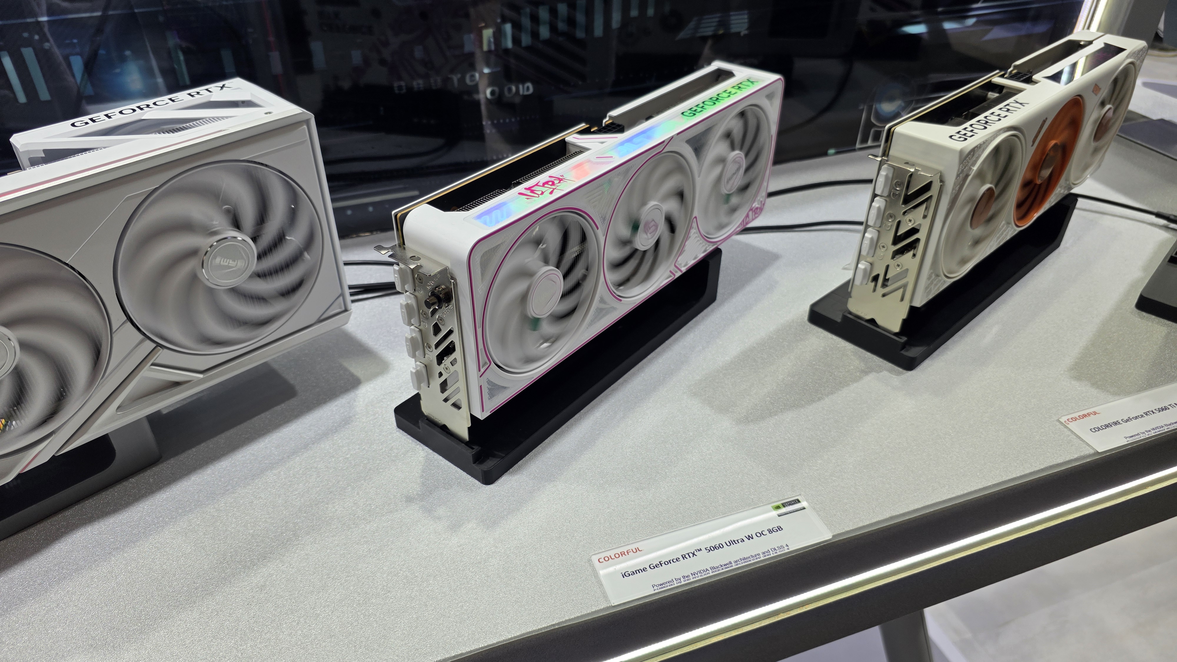 Colorful Computex RTX 5060 white graphics card