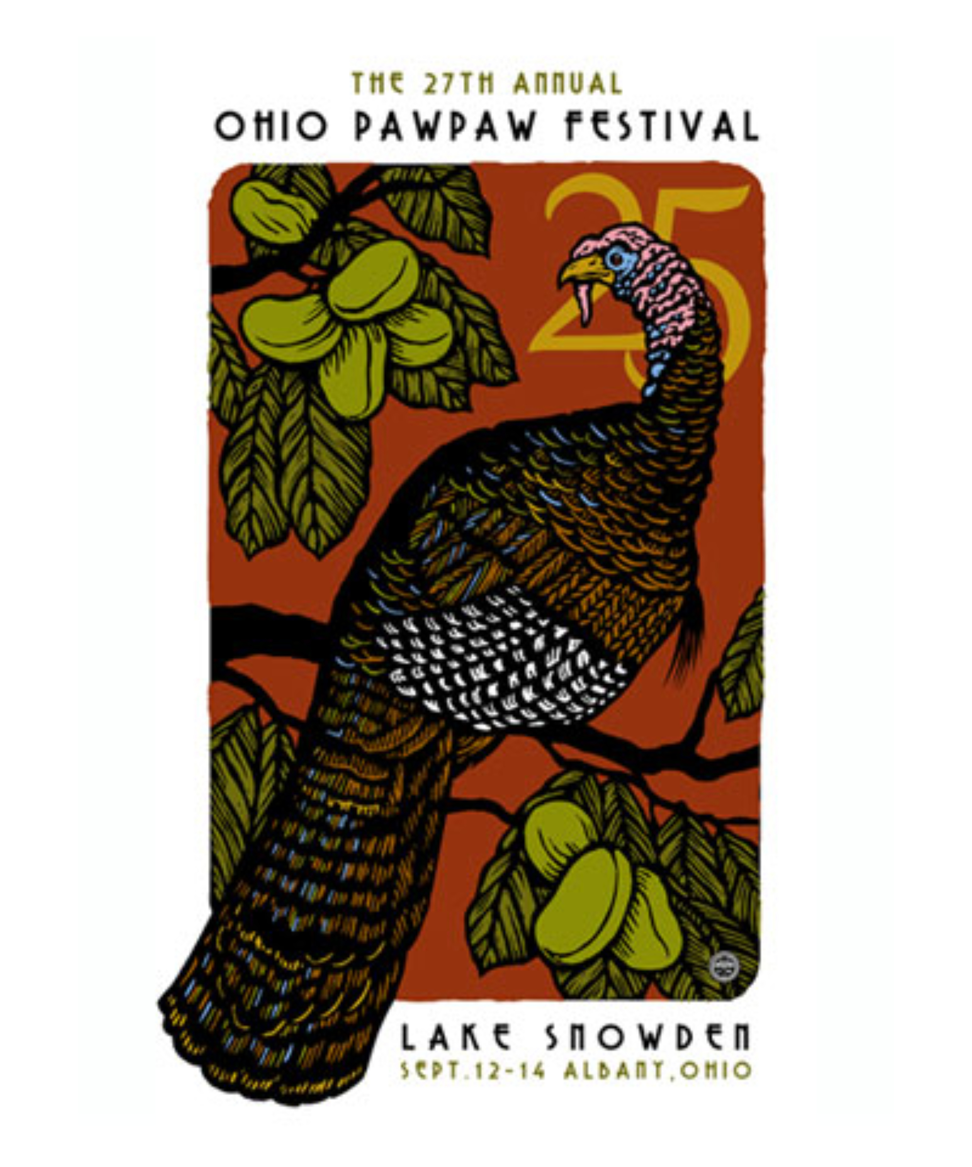 Poster for 2025 Ohio Pawpaw Festival
