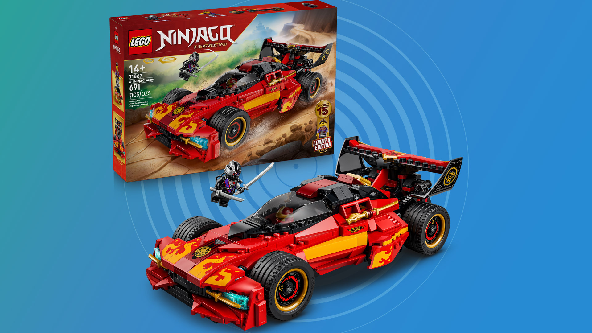 Lego Ninjago X-1 Ninja Charger 15th Anniversary set