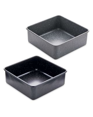 Marble effect square bakeware