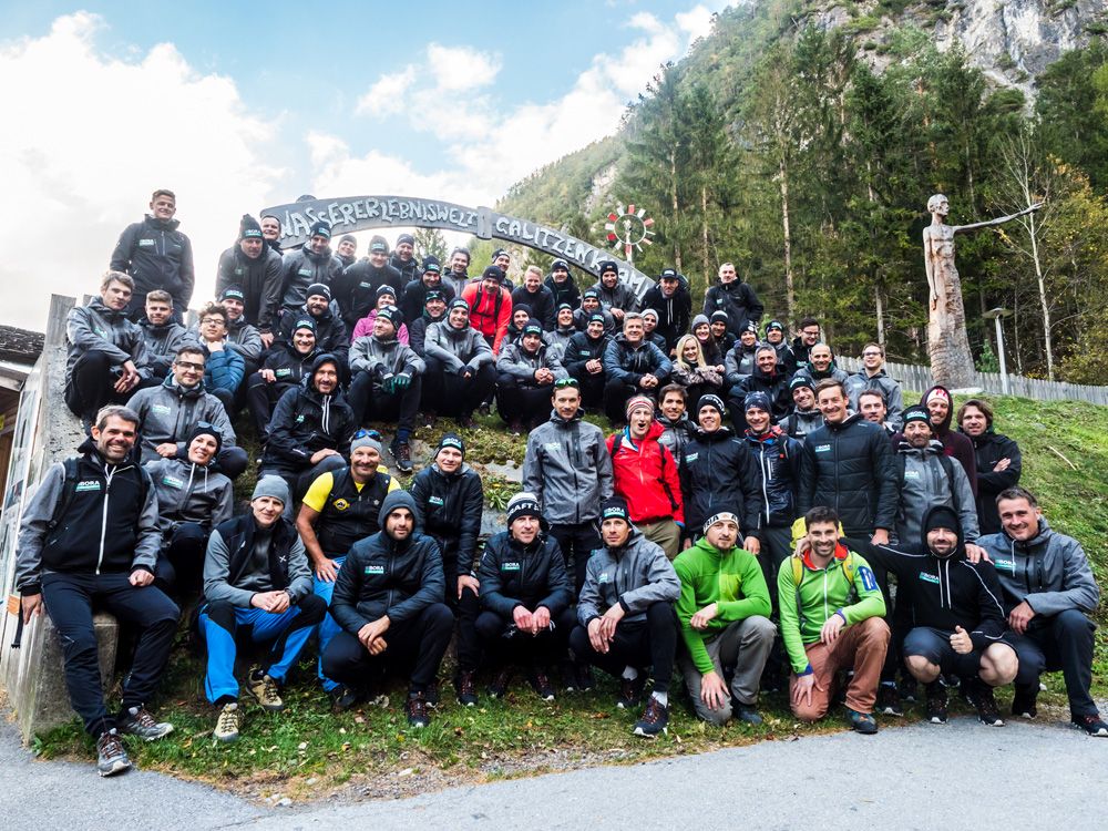 The 2018 Bora-Hansgrohe riders and staff