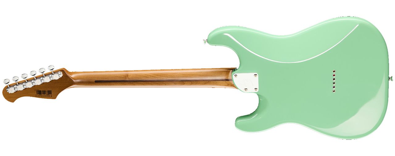 Harley Benton ST-Modern HH: the budget gear giant's latest design is a stripped-down, beginner-friendly S-style available in Seafoam Green, Black and Daphne Blue, and as a left-handed model in Seafoam Green