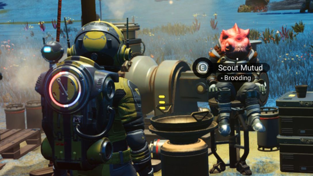 No Man's Sky settlers being sad