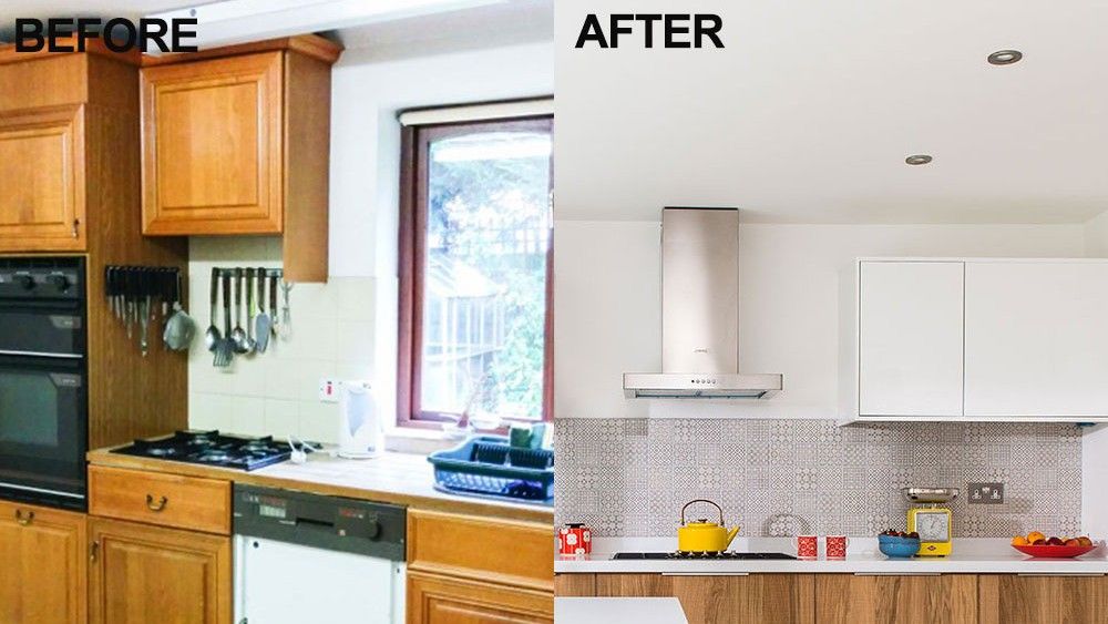 makeover split kitchen makeover vannozzi