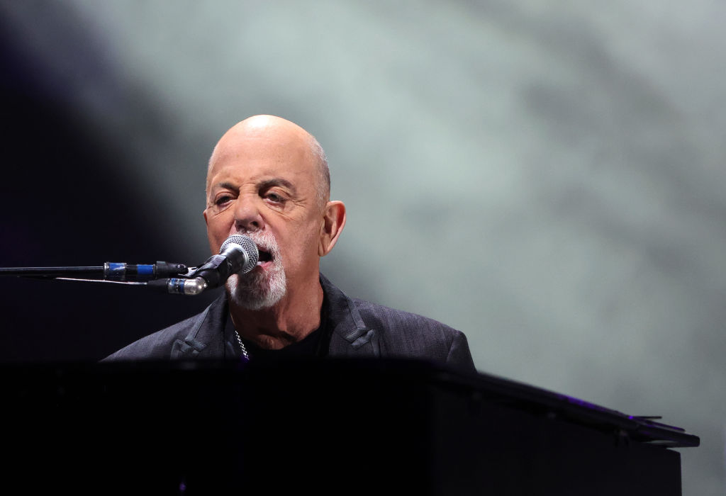 LAS VEGAS, NEVADA - NOVEMBER 09: Billy Joel performs at Allegiant Stadium on November 09, 2024 in Las Vegas, Nevada. (Photo by Ethan Miller/Getty Images)