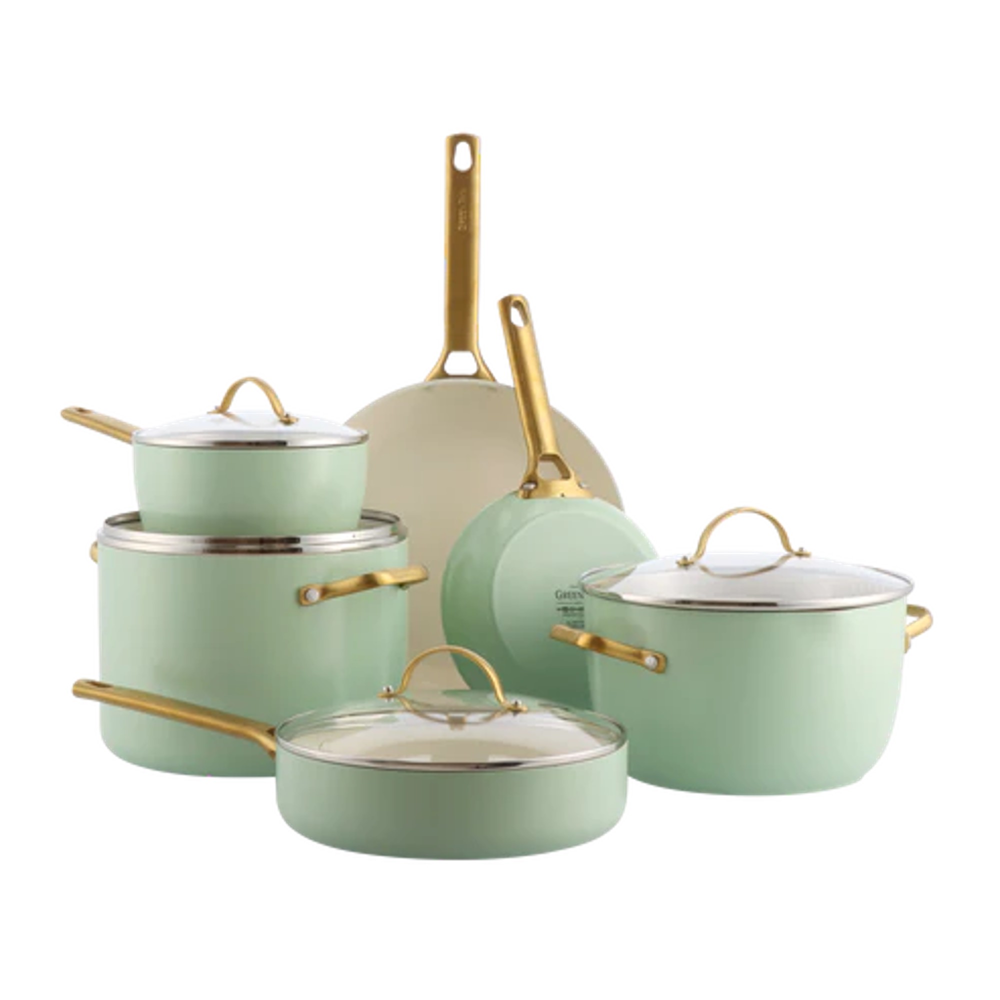 GreenPan Padova Reserve Mint Green 10pcs set