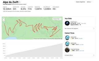 Zwift's Alpe du Zwift segment