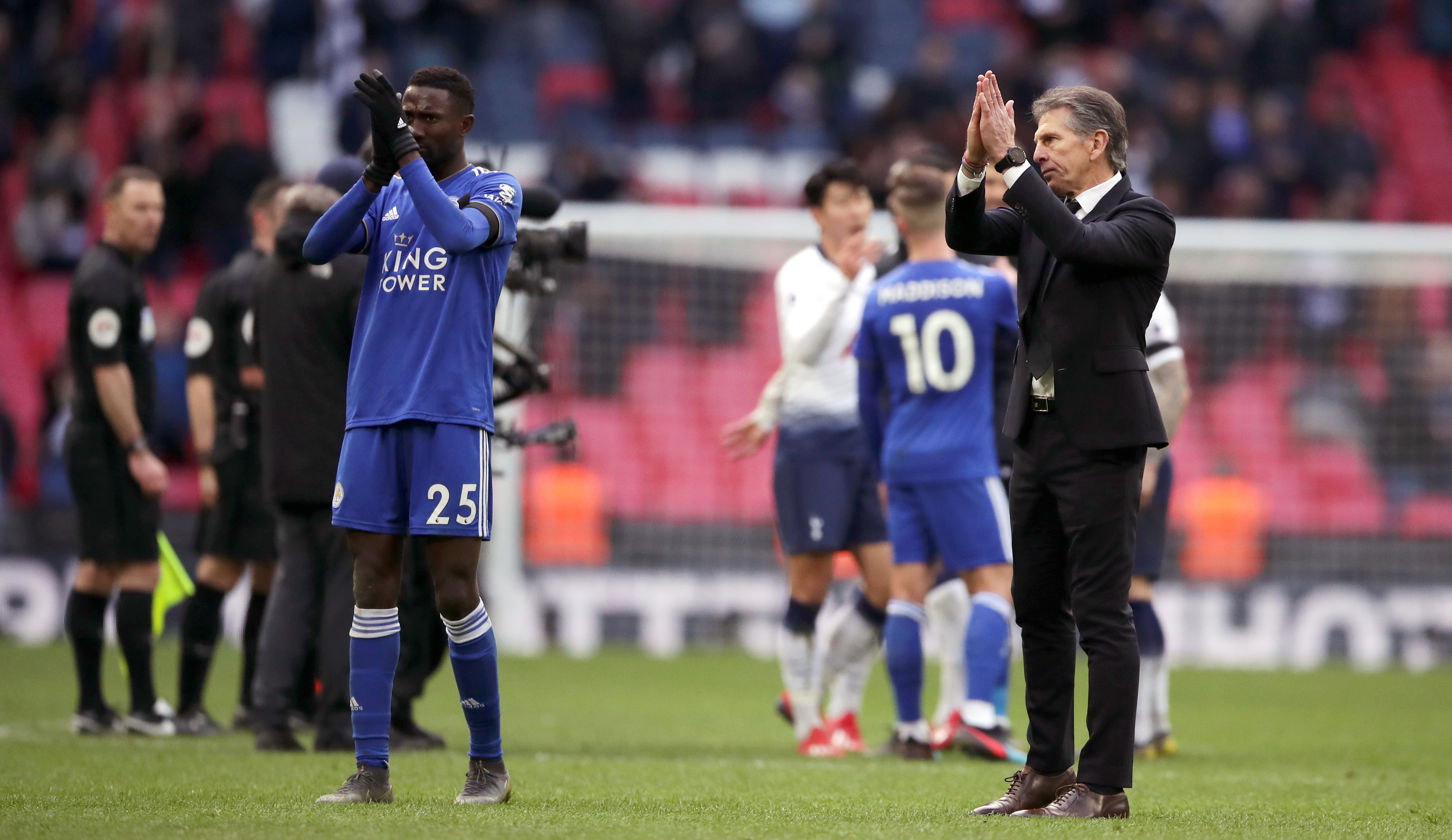 Claude Puel, right