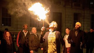 Piers Corbyn breathing fire