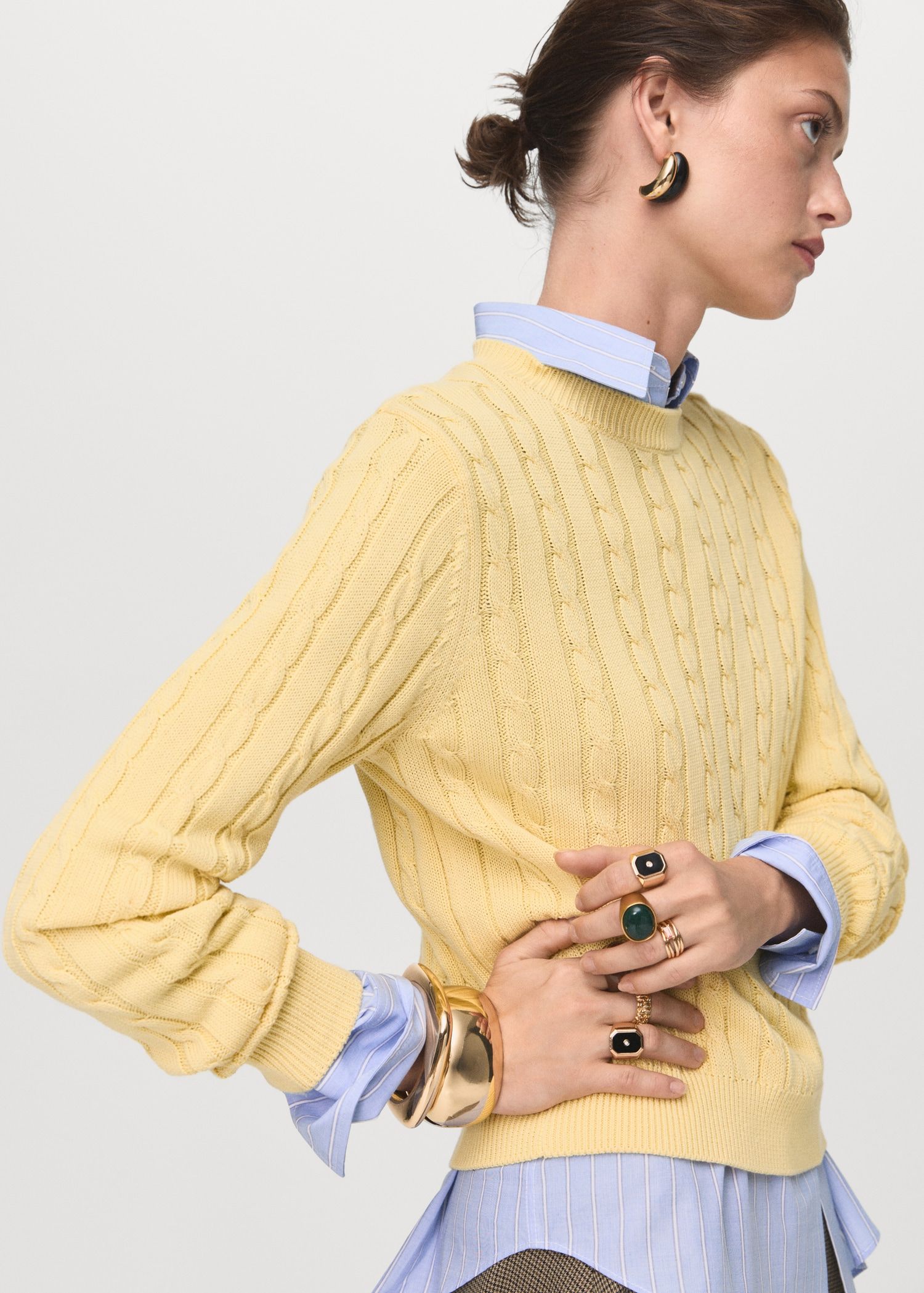Braided Knitted Sweater - Women | Mango Usa
