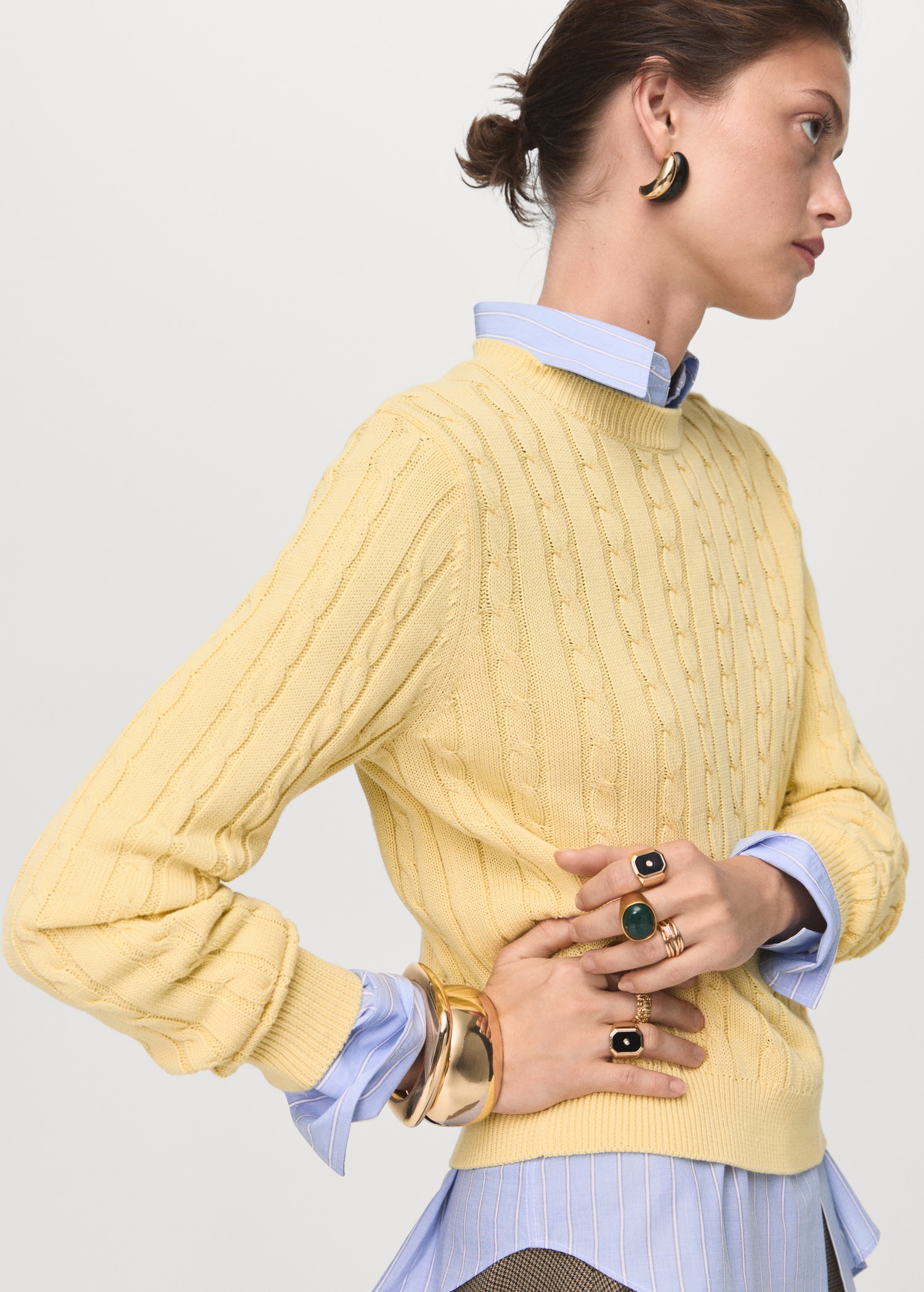 Braided Knitted Sweater - Women | Mango Usa