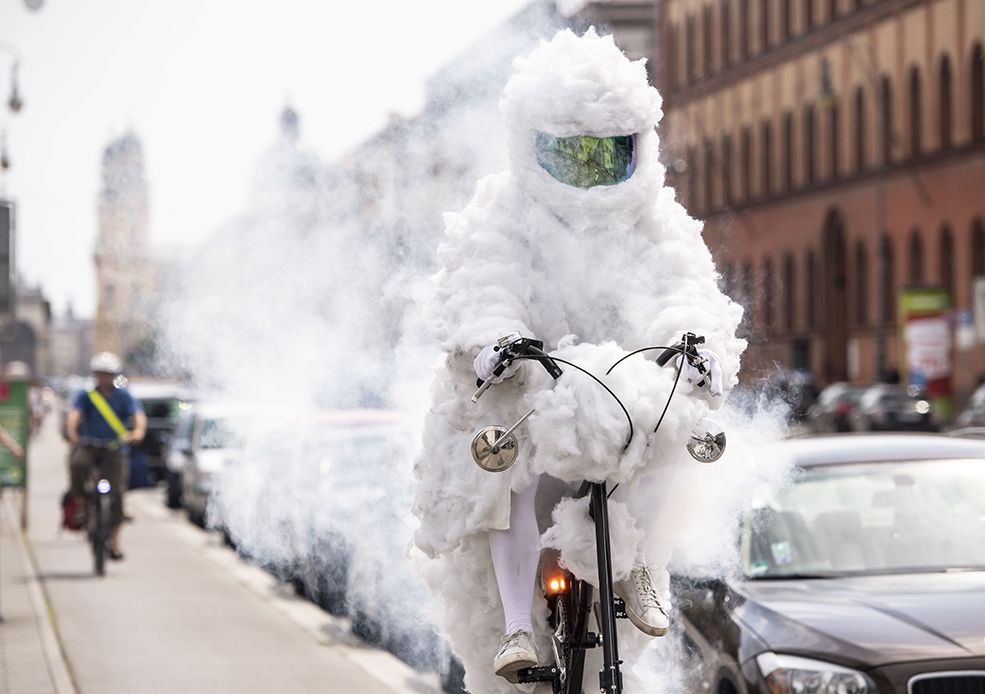 Cloud cyclist.