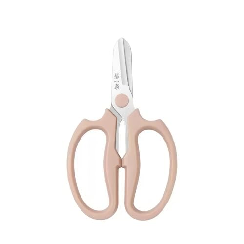 Professional Floral Scissors &amp;amp; Garden Shears - 3.38mm Stainless Steel, Ergonomic Wide Grip for Cutting Fresh Flowers, Florist Supplies, Pruning &amp;amp; Trimming (pink)
