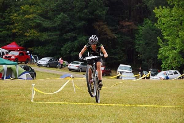 Betsy Shogren shows more style points at the line then her husband Gunnar.