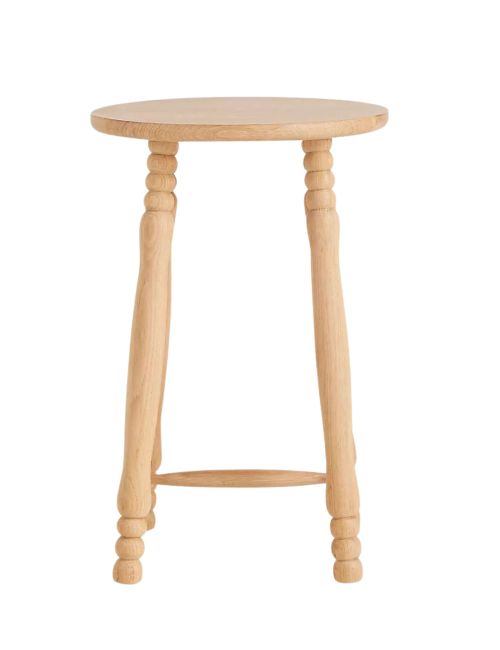 Pierre Turned Wood Counter Stool