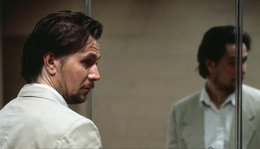 Leon film still with Gary Oldman