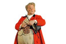 Sir Bryn Terfel, pictured as Sir John Falstaff in Verdi’s epony- mous opera at the Royal Opera House, began a petition to ask the DCMS and Arts Council England to reconsider.