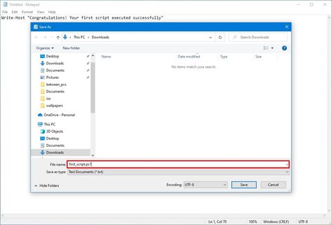 How to create and run a PowerShell script file on Windows 10 or 11 ...