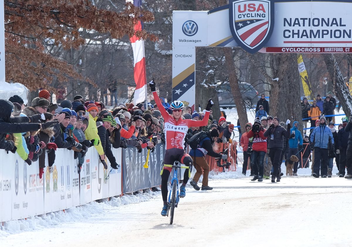 Lance Haidet (Raleigh Clement) comes from behind to win the U-23 Championship