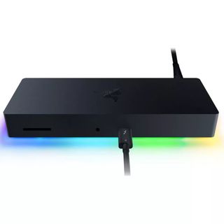 Razer Thunderbolt 4 Dock Chroma docking station on a white background.