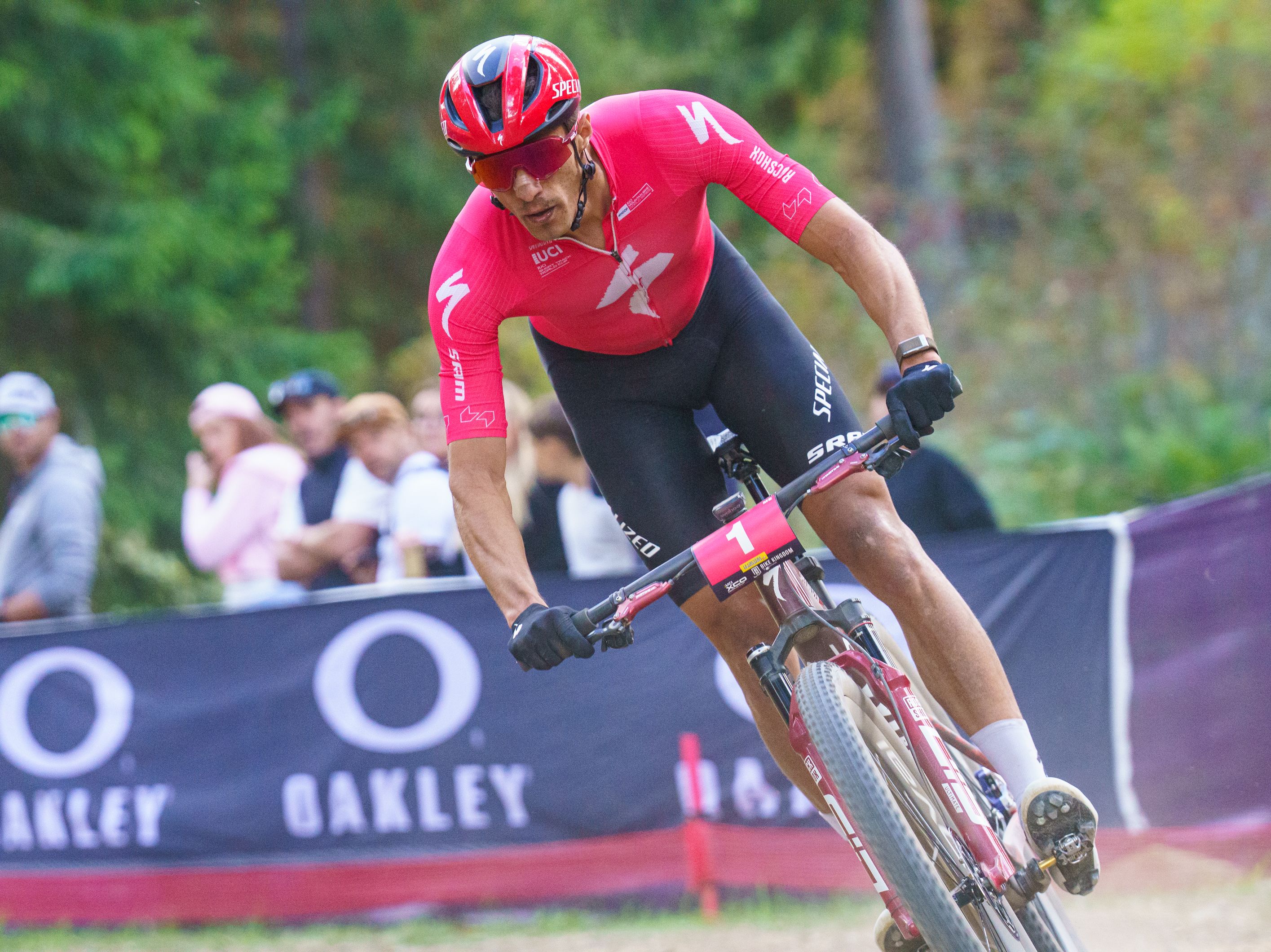 Man Lenzerheide UCI Mountain Bike World Series- XCO Race, Switzerland - 21 Sep 2025Christopher Blevins races for Specialized Factory Racing during the Men&#039;s Lenzerheide UCI Mountain Bike World Series - XCO race at Lenzerheide, in Lenzerheide, on September 21, 2025.By: Fabio Averna/NurPhoto/Shutterstock