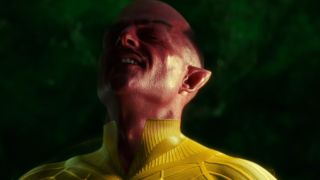 Mark Strong as a yellow-suited Sinestro in Green Lantern