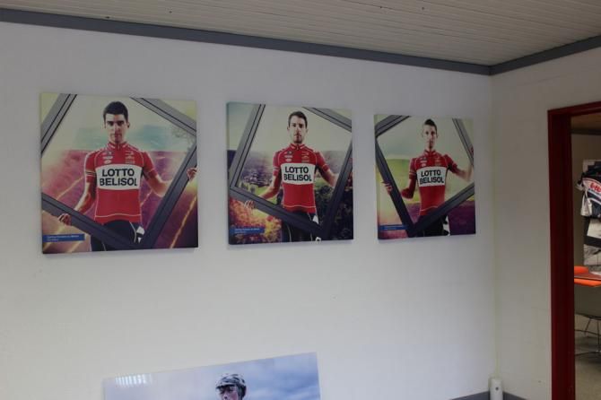 This year's crop of riders with their new jerseys