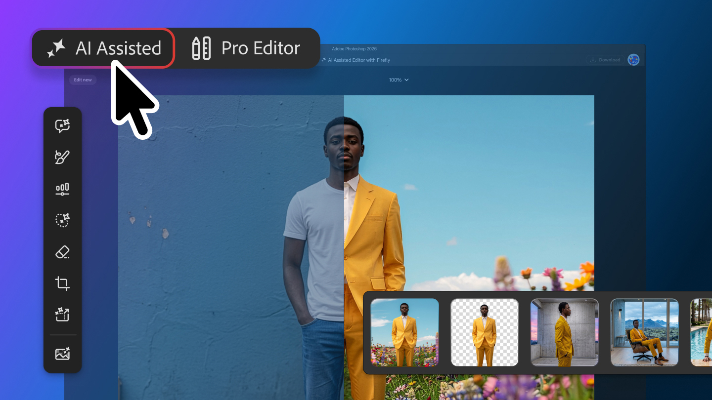 A graphic showing one of the August 2026 Adobe Photoshop updates
