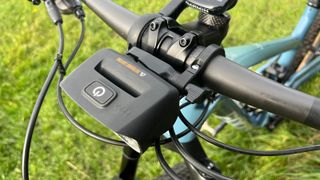 Bracket for bike light on mountain bike