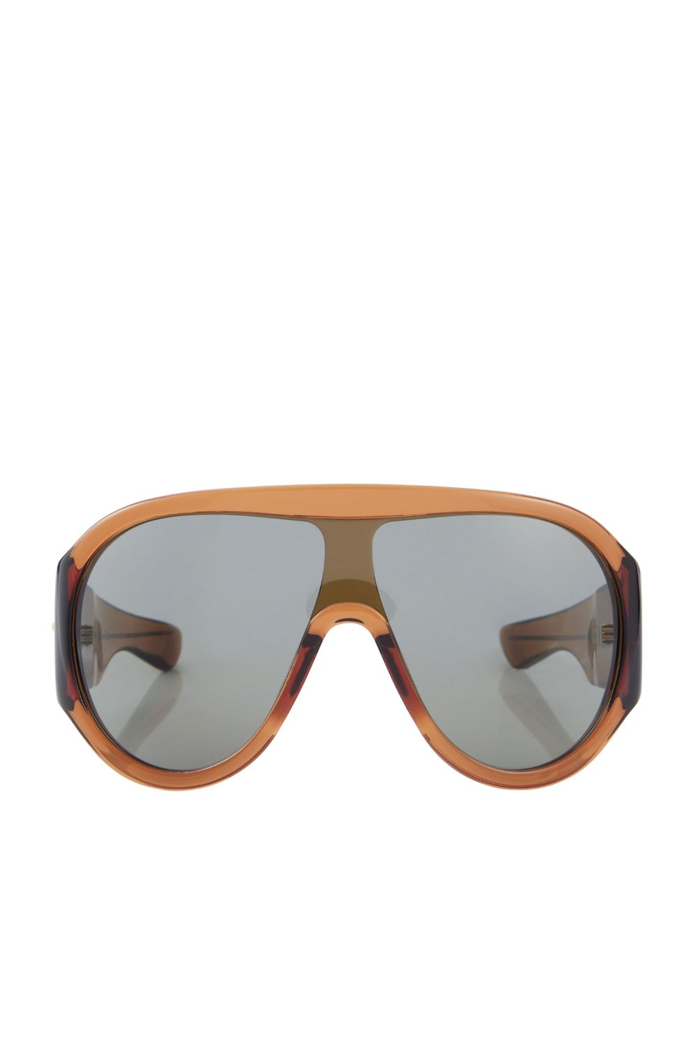 bottega veneta oversized aviator shield sunglasses
