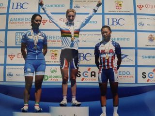 Pauline Ferrand-Prévot wins the UCI Junior Road World Championships in Offida, Italy.