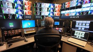 QPTV master control room using Cablecast solutions. 