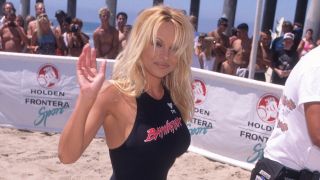 Pamela Anderson at Baywatch event in the '90s