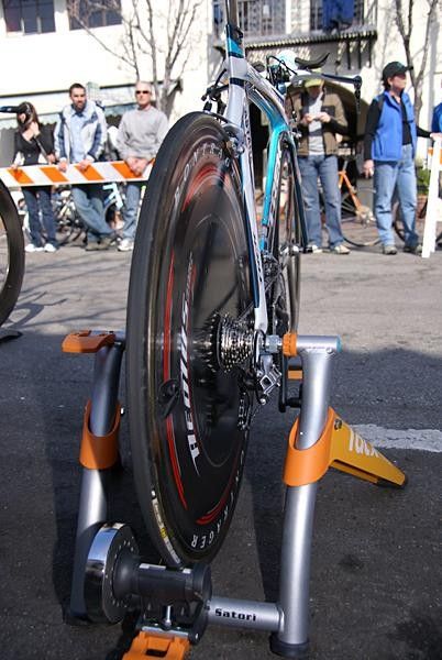 Bontrager's Aeolus 'triple radius' discs were still in heavy use on the team.