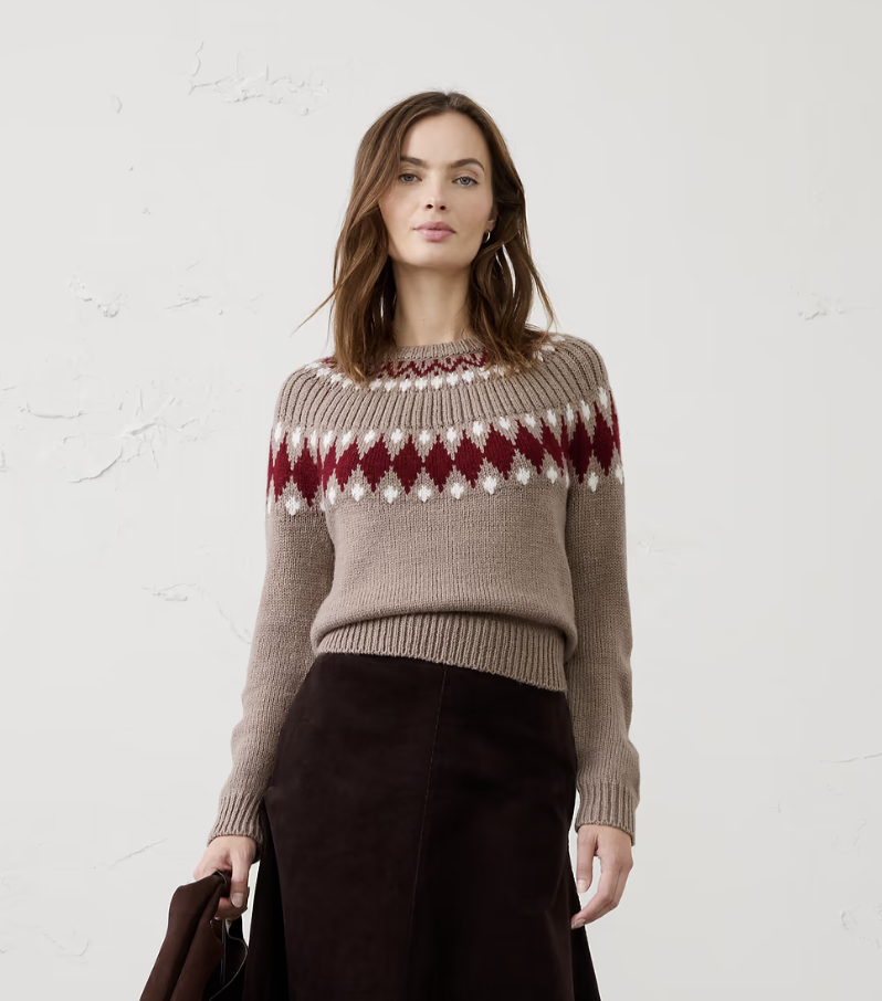 Banana Republic Factory, Fair Isle Ribbed Sweater