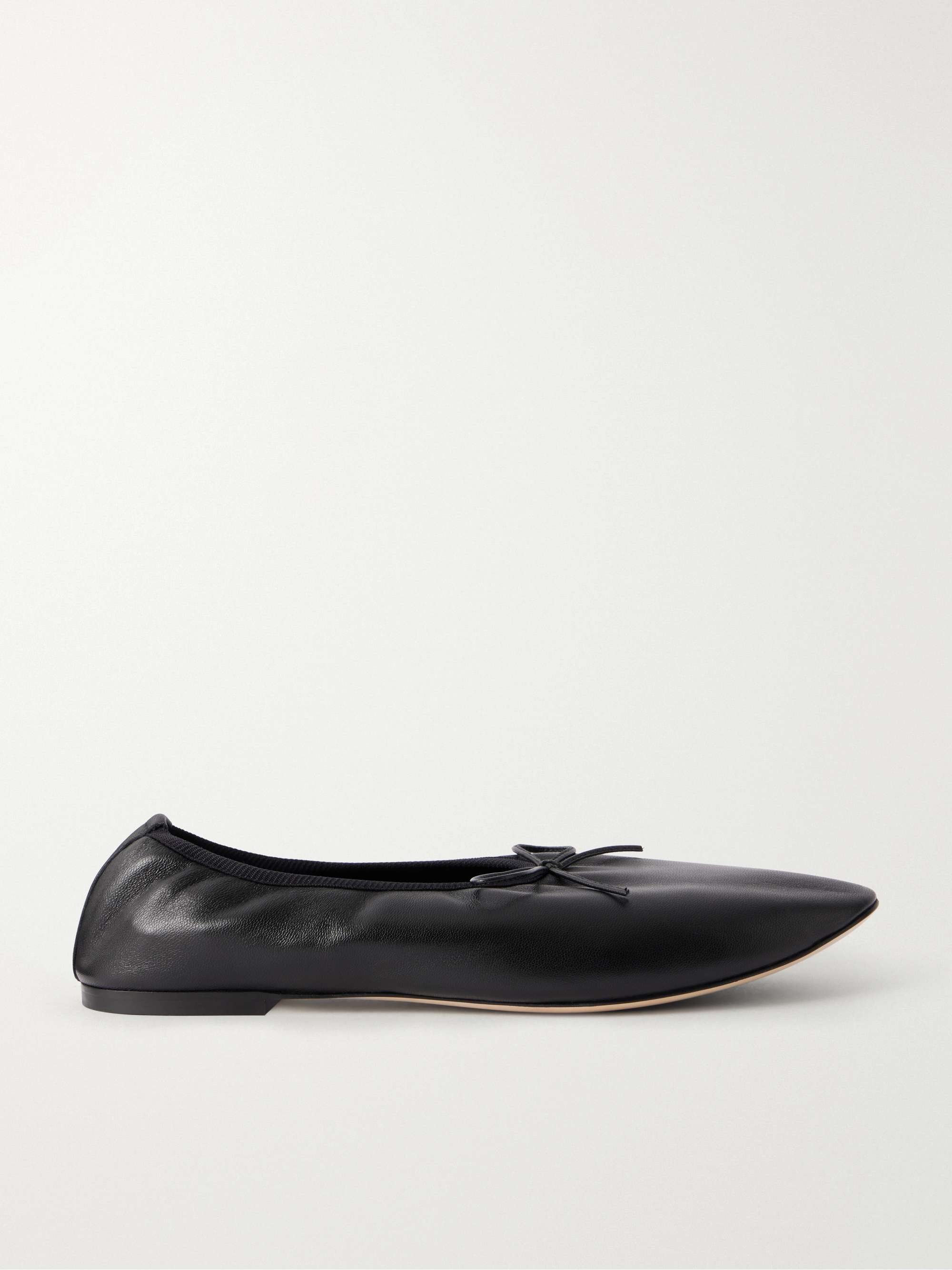 The High Vamp Leather Ballet Flats