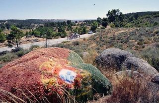 A typically arid, evocative scene from the Serra de Lapa hills