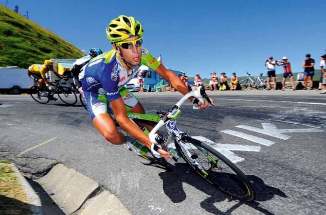 Vincenzo Nibali was Sky's most dangerous rival and tested Wiggins and Froome with his fearless descending