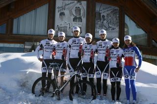 The BH Suntour Peisey-Vallandry team at winter training camp
